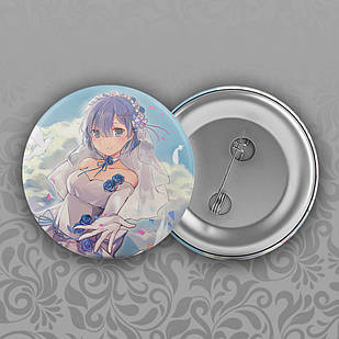 Значок 56 мм Аніме Re_Zero 011