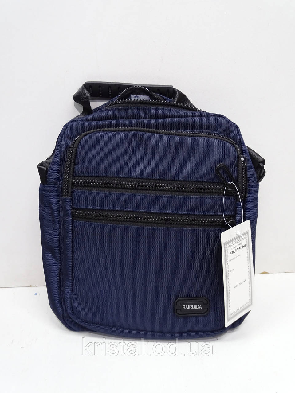 Чоловіча текстильна сумка на плече гуртом 20*25 см. серії "Goldbe" No11386, фото 1