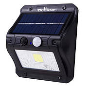 Вуличний акумуляторний світильник Cсlamp CL-108 прожектор з датчиком руху сонячною панеллю IP65 3000 мАг