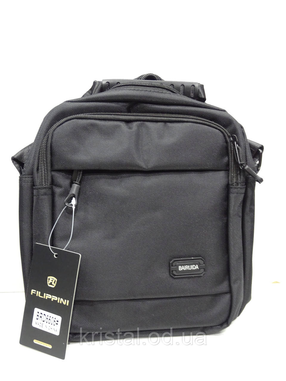 Чоловіча текстильна сумка на плече гуртом 21*26 см. серії "Goldbe" No11390, фото 1