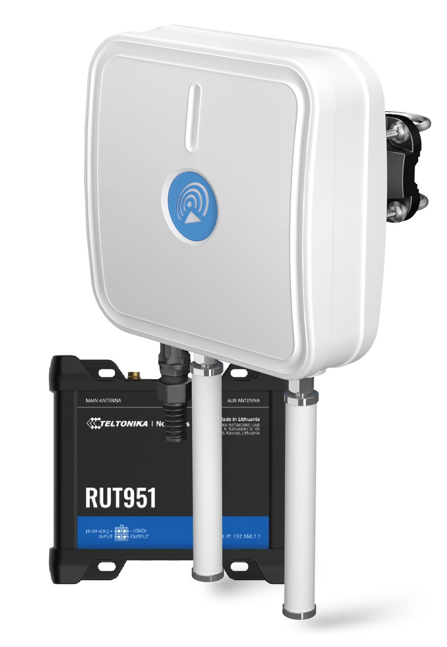 Комплект антена+маршрутизатор: QuWireless QuMax (A950M) + Teltonika RUT951