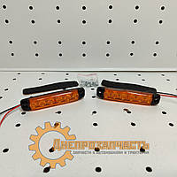 Ліхтар LED габаритний 24V; 6 led діодів SMD оптич. лінза (95х20х10) (помаранч.)