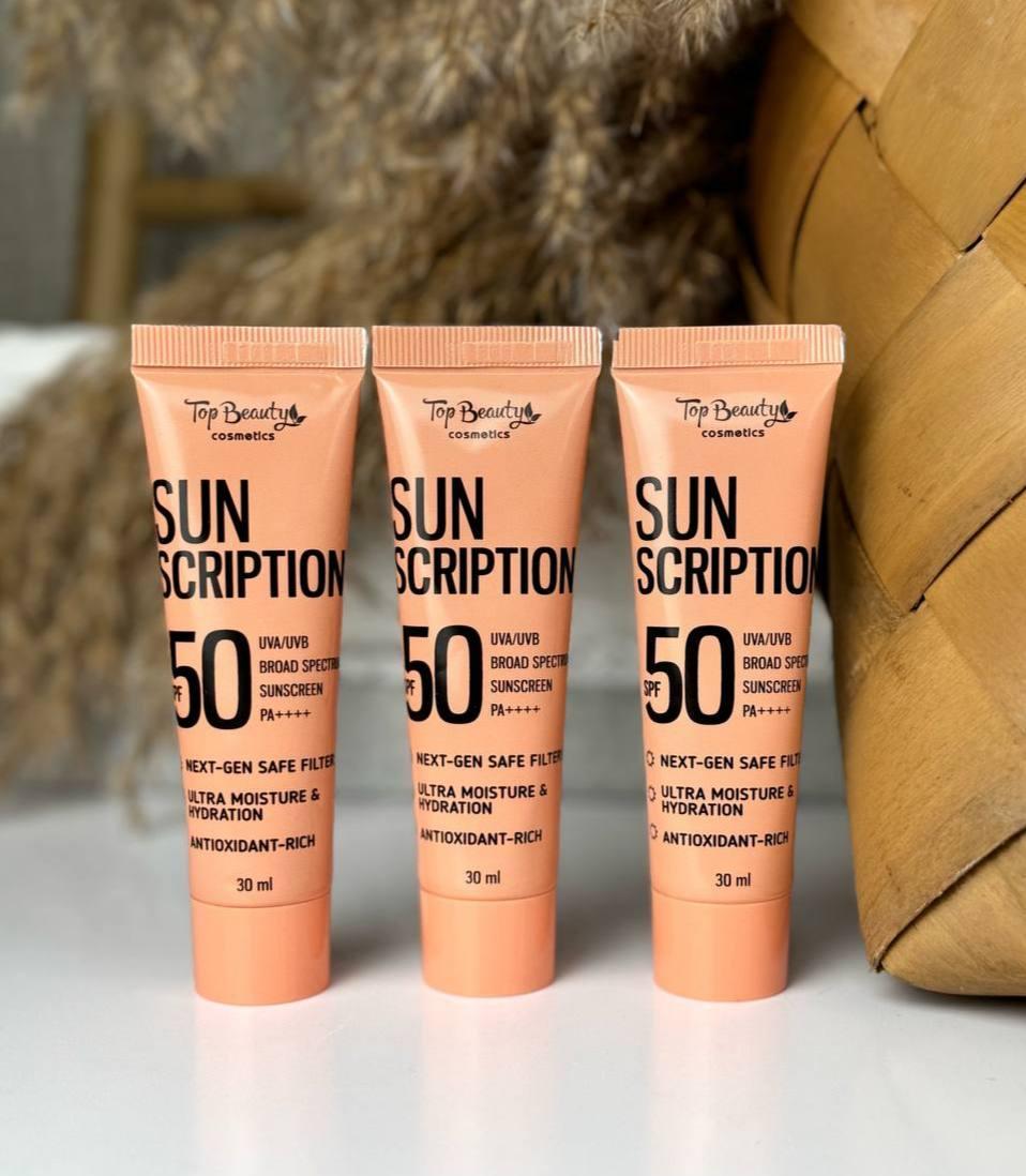 Сонцезахисний крем для обличчя Top Beauty Sun Scription SPF 50, 30 мл