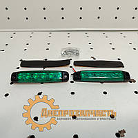 Ліхтар LED габаритний 24V; 6 led діодів SMD оптич. лінза (95х20х10) (зел.)