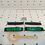 Ліхтар LED габаритний 24V; 6 led діодів SMD оптич. лінза (95х20х10) (зел.), фото 6