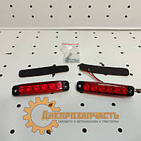 Ліхтар LED габаритний 24V; 6 led діодів SMD оптич. лінза (95х20х10) (червоний)