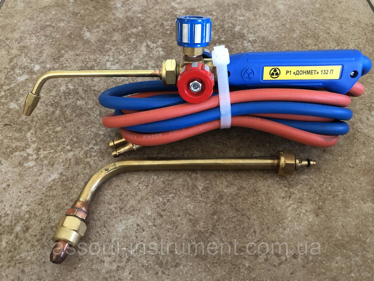 Р1П ДОНМЕТ132 Micro Пальник-різак для ручної кисневої пайки та різання (зі шлангами та сітчастим наконечником), фото 1