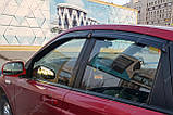 Дефлектори вікон Renault Fluence 2009-2016 Вітровики Рено Флюенс дефлектори 4шт з 2009 по 2016, фото 5