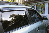 Дефлектори вікон Renault Fluence 2009-2016 Вітровики Рено Флюенс дефлектори 4шт з 2009 по 2016, фото 4