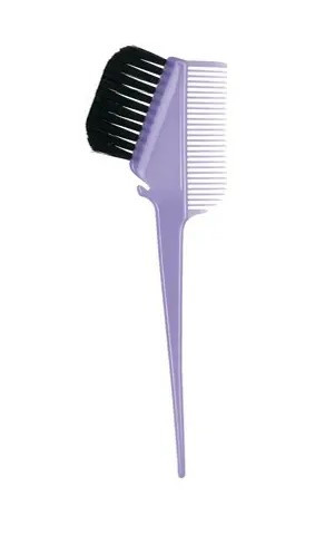 Пензлик для фарбування з гребінцем бузковий Comair