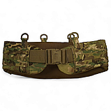 Варбелт тактичний ремінь РПС 2.0 на моллє в кольорі мультикам з відділом під балістичний вкладиш, фото 3