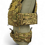 Варбелт тактичний ремінь РПС 2.0 на моллє в кольорі мультикам з відділом під балістичний вкладиш, фото 10