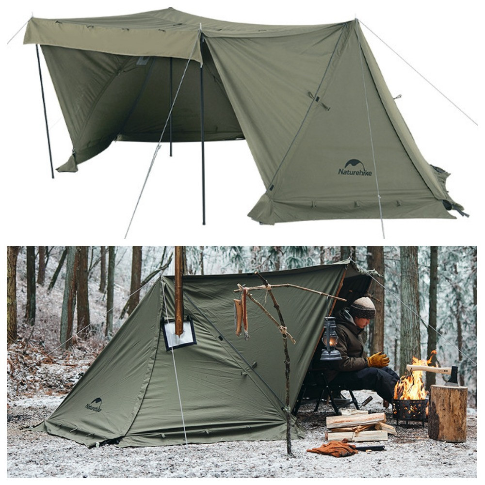 Одномісний намет Naturehike NH21YW157 Dark Green | Всесезонний тент-укриття, надійний захист від дощу і вітру у будь-яку погоду