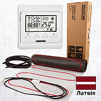 Підлога з підігрівом Ryxon HM-200 - 6,0 м2 нагрівальний мат з програмованим терморегулятором E51