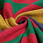 Підвісний гамак з дерев'яною планкою 200х100 см, до 150 кг. / Гавайський гамак двомісний / Тканинний гамак, фото 7