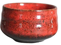 Тяван для чайної церемонії Scarlet, 550 мл, Чаван для приготування матча, японська, Червона, Чаша тяван, Чаша тяван