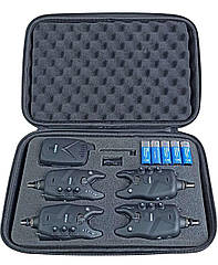 Набір сигналізаторів клювання 4+1 Weida Антизлодій 6 кольорів - набір коропових сигналізаторів FA213N2-4