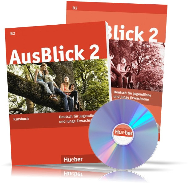 AusBlick 2, Deutsch Kursbuch + Arbeitsbuch + CD (Hueber)