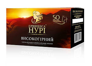 Чай чорний Принцеса Нурі Високогірний пакетований 50*2 гр 100 гр