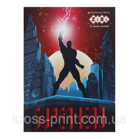 Щоденник шкільний SUPER HERO, А5, 40 л, м'як.обл., на скобі, глянець.ламін., SMART Line