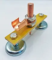 Клема-маса з двома магнітами