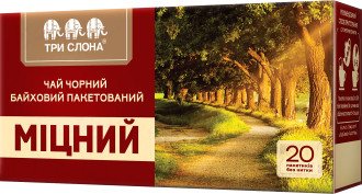 Чай чорний Три слона Міцний пакетований  20*1,5 гр, фото 1