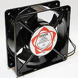 Осьовий вентилятор 120x120x38, AC 220V, 0.14 A, фото 4