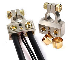 Клема розгалужувач на автомобільний акумулятор. Металева 4 виходи