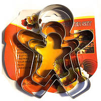 Набір вирубок для пряників Чоловічки, 3 шт