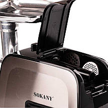 Професійна електрична м'ясорубка з насадками Sokany SK-090 3500 Вт, фото 4