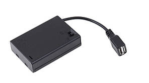 Бокс із виходом USB для 3 шт акумулятора та батарейок R6 (AA)