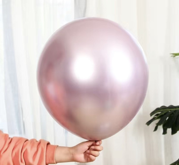 Велика Повітряна Куля Latex Balloon 18 дюймів 45 см Бузковий Металік (00934)