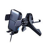 Бездротовий зарядний пристрій СolorWay AutoSense Car Wireless Charger 2 (Dashboard+Air Vent) 15W (CW-CHAW040Q-BK), фото 3