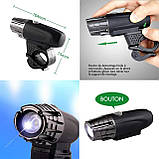 Велосипедний ліхтар світлодіодний 200 Lum з заднім стопом. Кріплення на кермо, фото 9