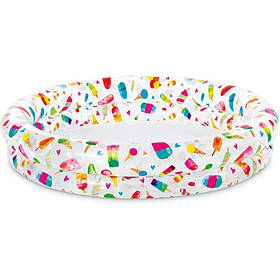 Дитячий надувний басейн "Морозиво" Intex 59421-2, 122 х 25 см 105 л , Toyman