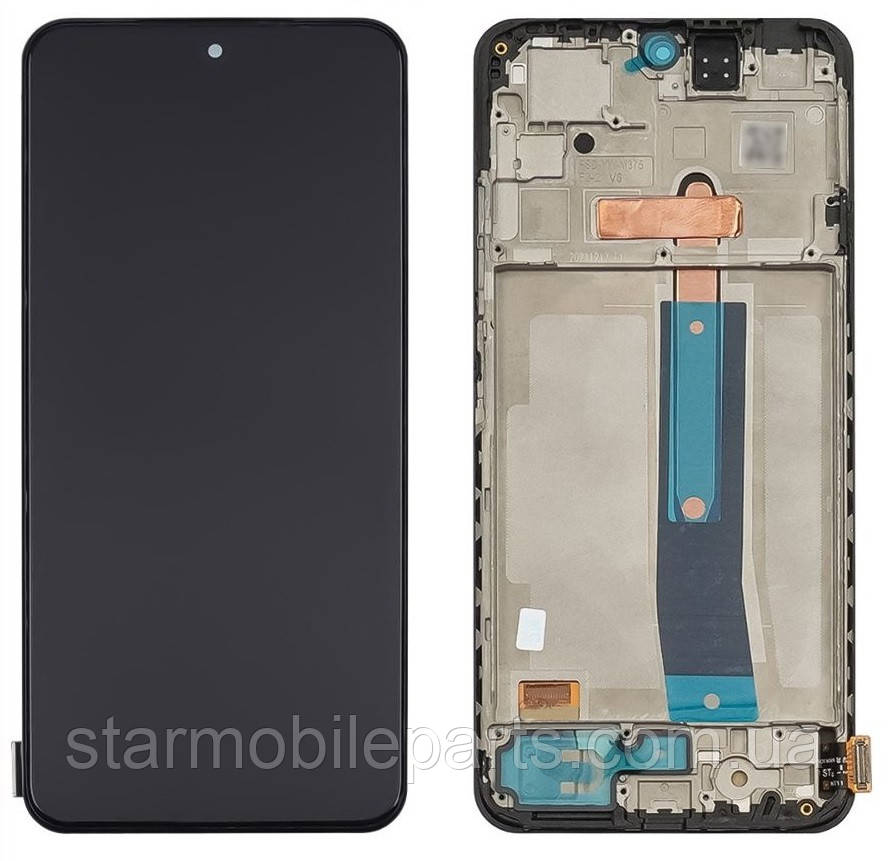 Дисплей Xiaomi Redmi Note 11s l 2201117SY з тачскрином та рамкою, чорний OLED | модуль, фото 1