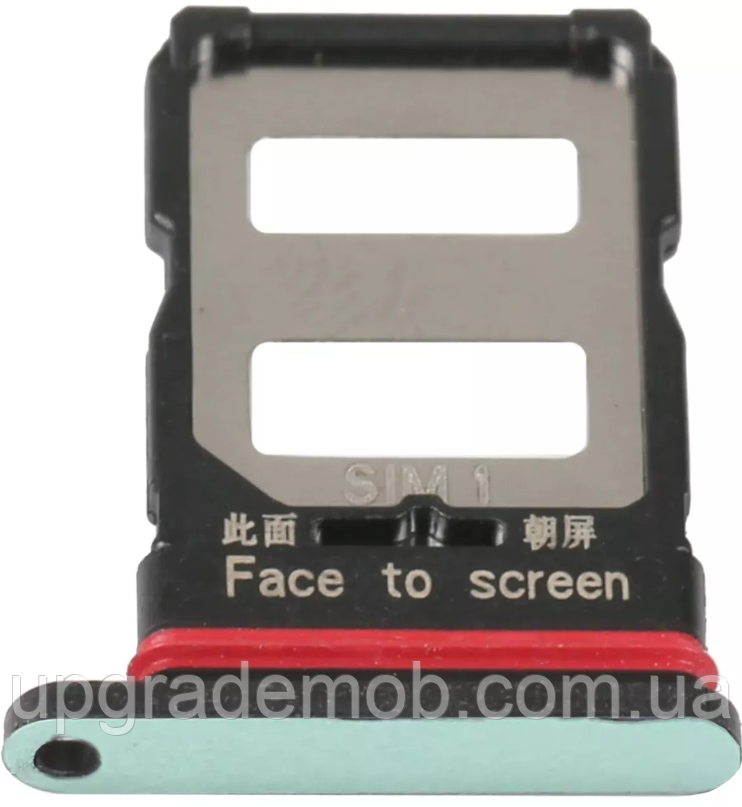 Тримач Sim-карти Xiaomi Poco F4 зелений Nebula Green на дві Sim картки