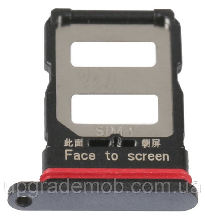 Тримач Sim-карти Xiaomi Poco F4 чорний Night Black на дві Sim картки
