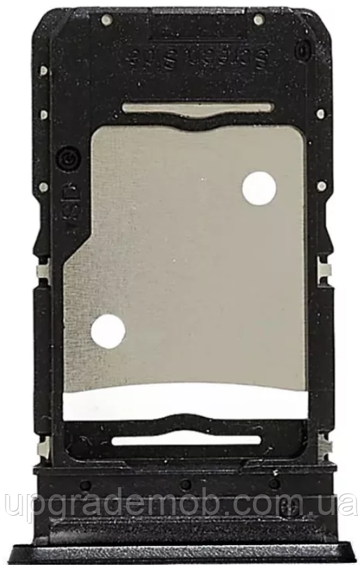 Тримач Sim-карти та карти пам'яті Infinix Note 30 чорний Obsidian Black на дві Sim-карти, фото 1