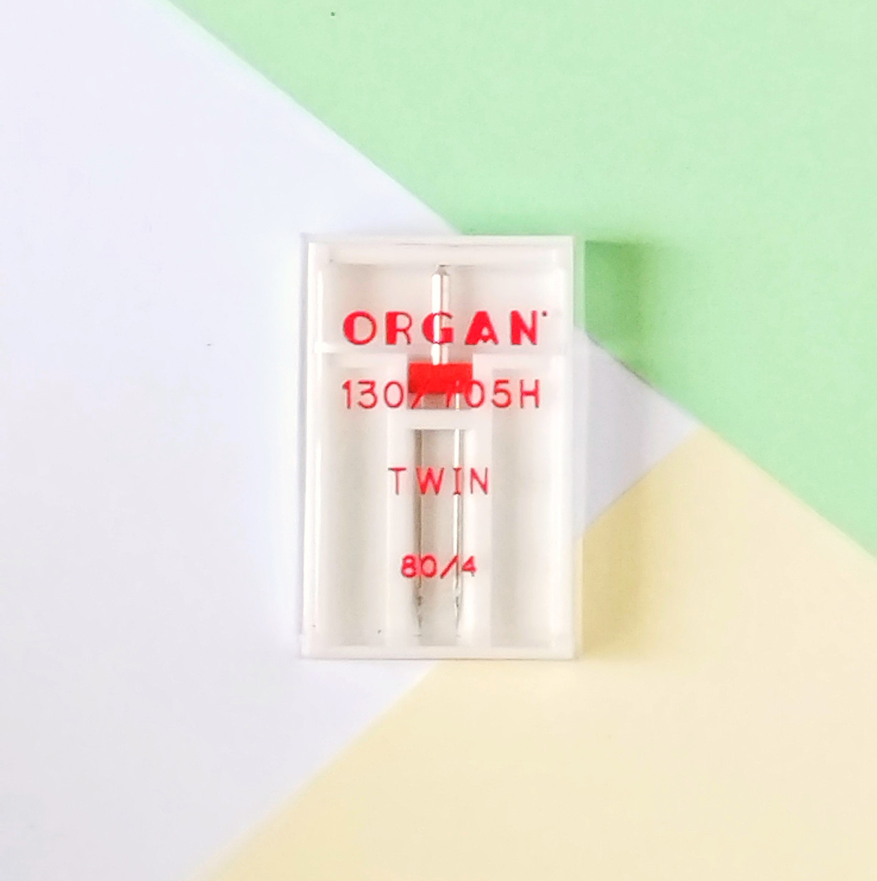 Голка подвійна універсальна для побутових швейних машин №100/4- 1 шт ORGAN, фото 1