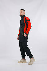 Костюм чоловічий Intruder: куртка soft shell light "iForce" червона + штани "Hope" чорні, фото 5