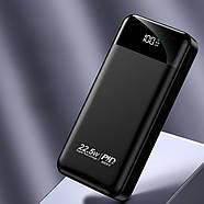 Портативний зарядний пристрій PowerBank на 30 000 mAh Зовнішній акумулятор високої ємності, фото 4