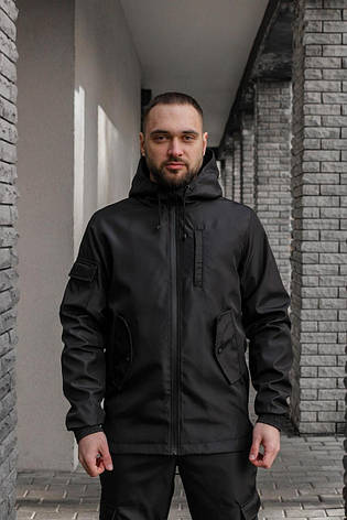 Куртка чоловіча soft shell "Easy" Intruder чорна, фото 1