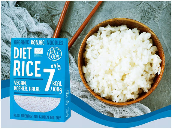 Дієтична рисова локшина Konjac Diet Food 385 г, фото 1