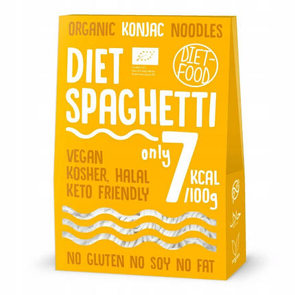 Біопаста Shirataki Konjac Spaghetti 385 г DIET-FOOD, фото 1