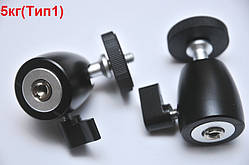 5 кг 1/4 і 3/8 Шарнір 360° метал для штатива/монопода