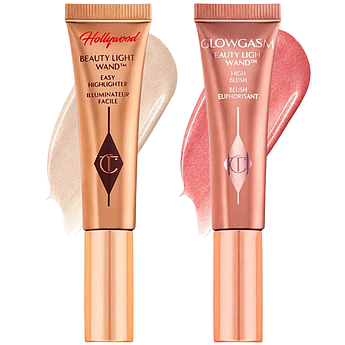 Хайлайтер + сяйні рум'яна Charlotte Tilbury Hollywood Superstar Glow Kit 2 х 5 мл