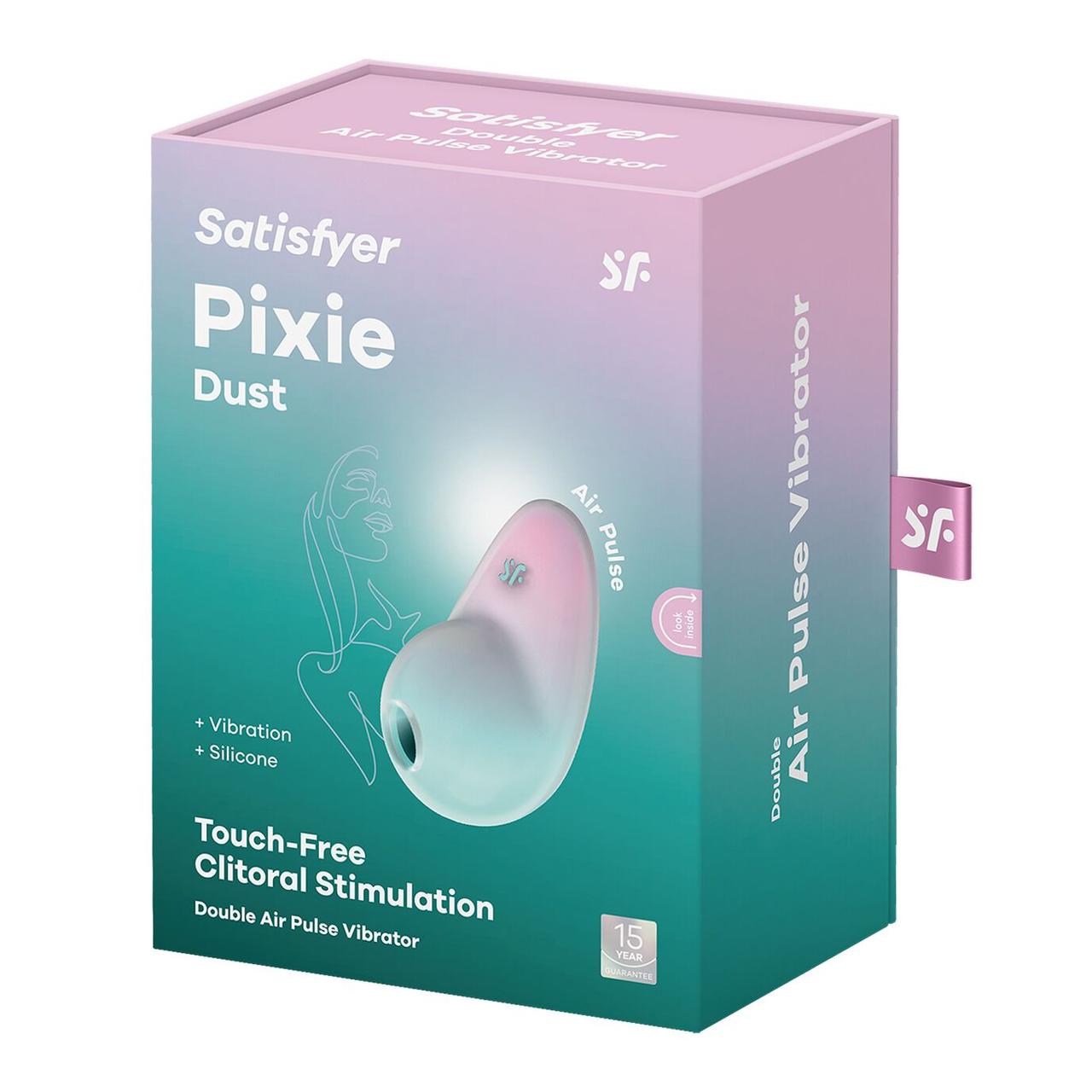 Вакуумний кліторальний вібратор Satisfyer Pixie Dust Mint/Pink
