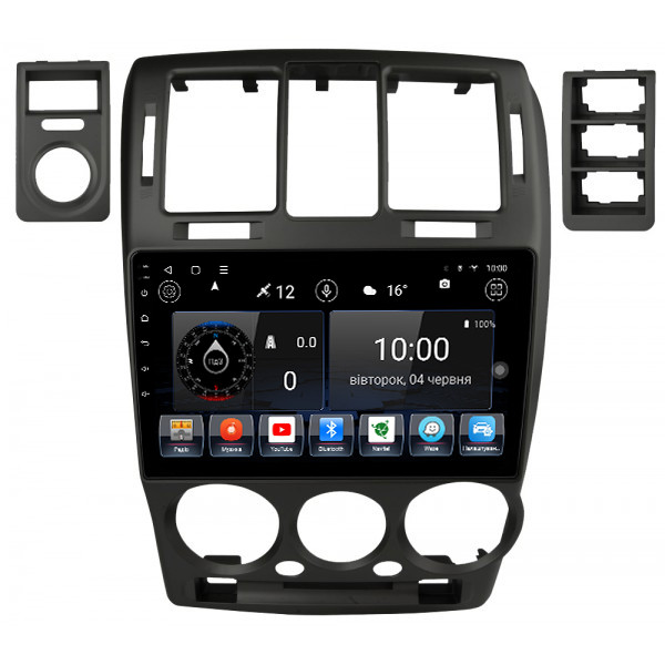Штатна магнітола для Hyundai Getz 2004-2006 (Black) на Android