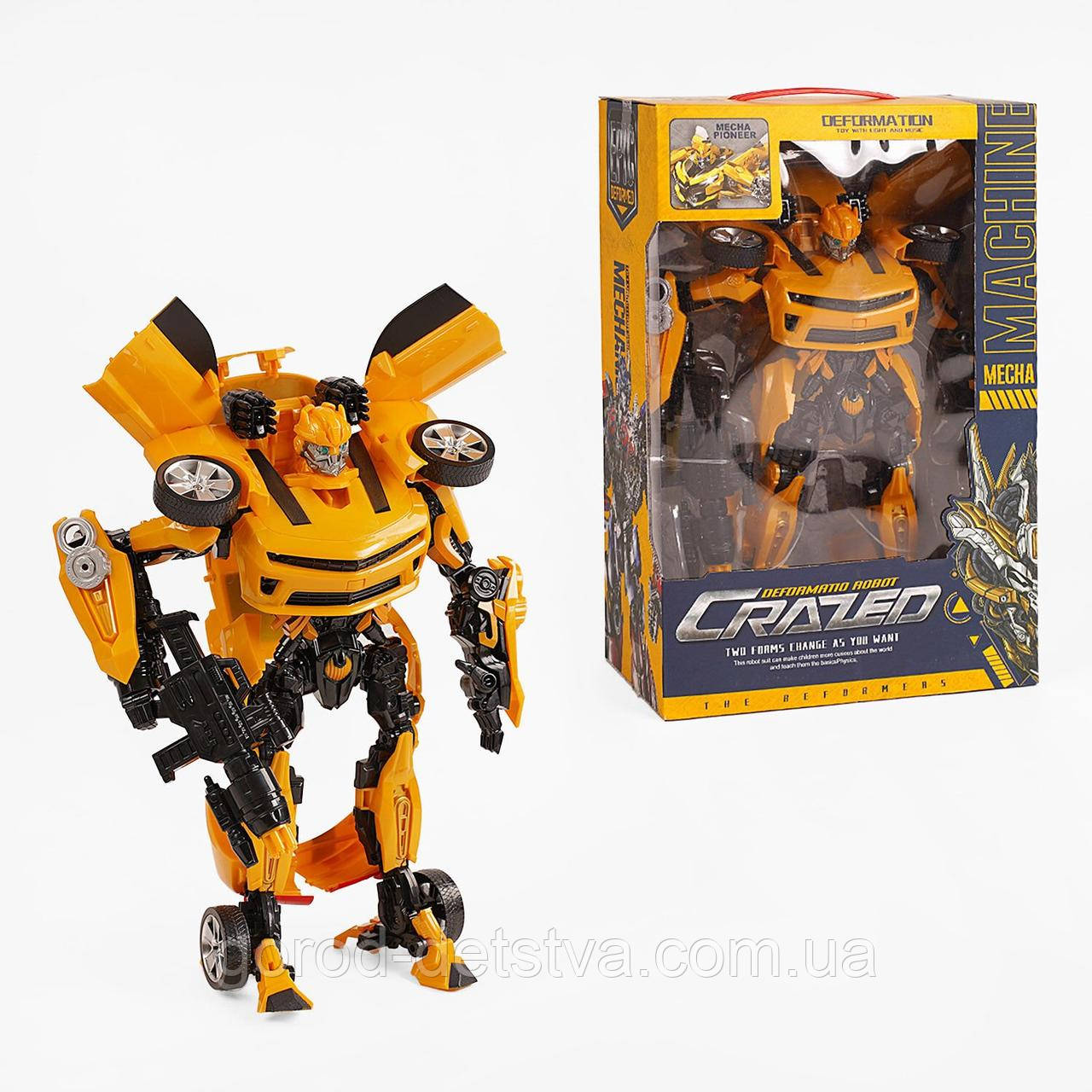 Робот-трансформер Бамблбі Bumblebee W 8826 A рухомі елементи зброя, фото 1